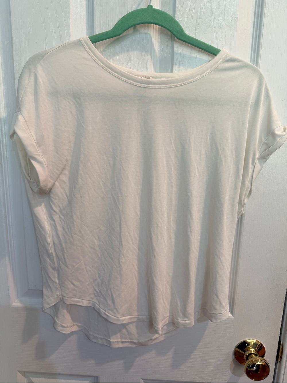 Women’s Lucky Brand Off-White Short Sleeve Crewneck Tee Size XS